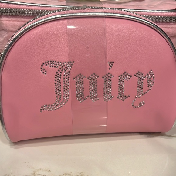🩷🍒Juicy couture velour bling cosmetic case set - Picture 3 of 8